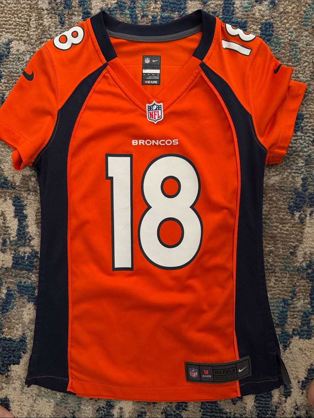 NFL Nike Broncos #18 Manning Football Jersey